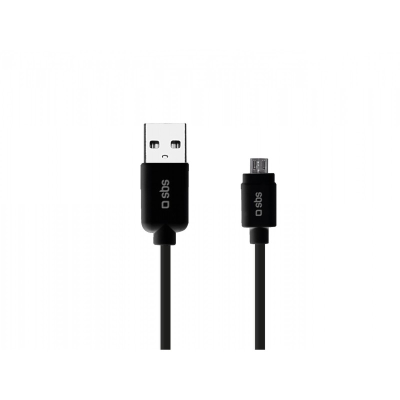 Sbs 1M USB2.0/MicroUSB USB Cable USB A Micro-USB A Black