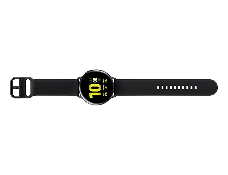 ساعة سامسونج جالاكسي أكتيف 2، بتقنية البلوتوث، 44 مم، من الألومنيوم، لون أسود