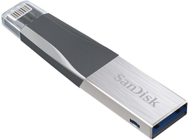 Sandisk Ixpand Mini 128GB USB Flash Drive USB Type-A/Lightning 3.2 Gen 1 (3.1 Gen 1) Grey,Silver