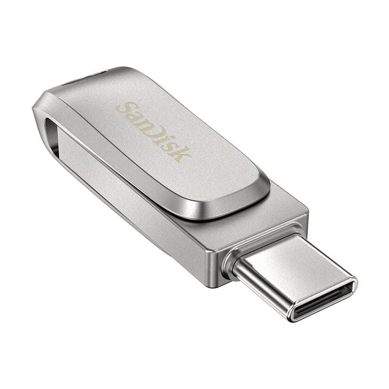 Sandisk Ultra Dual Drive Luxe USB Flash Drive 256GB USB Type-A/USB Type-C 3.2 Gen 1 (3.1 Gen 1) Stainless Steel