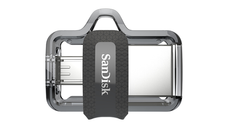 Sandisk Ultra Dual M3.0 USB Flash Drive 128GB USB Type-A/Micro-USB 3.2 Gen 1 (3.1 Gen 1) Black,Silver,Transparent