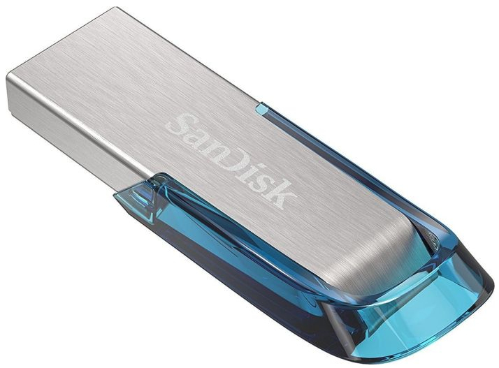 Sandisk Ultra Flair USB Flash Drive 128GB USB Type-A 3.2 Gen 1 (3.1 Gen 1) Blue,Silver