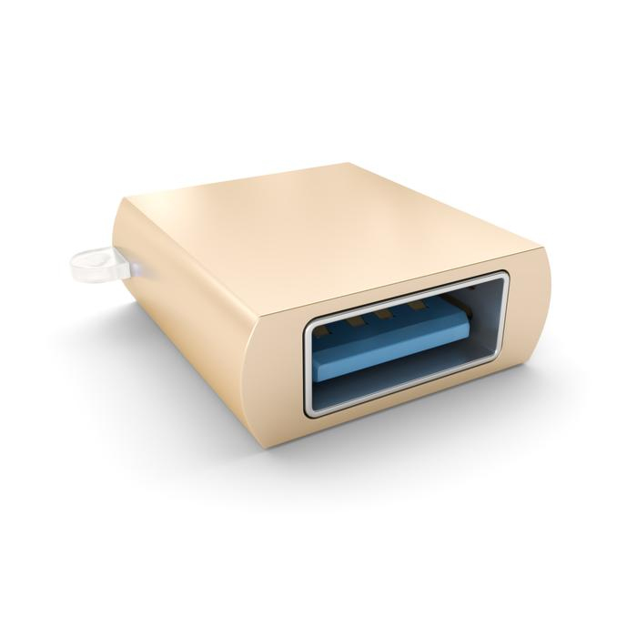 Satechi Type-C to Type-A USB Adapter Gold