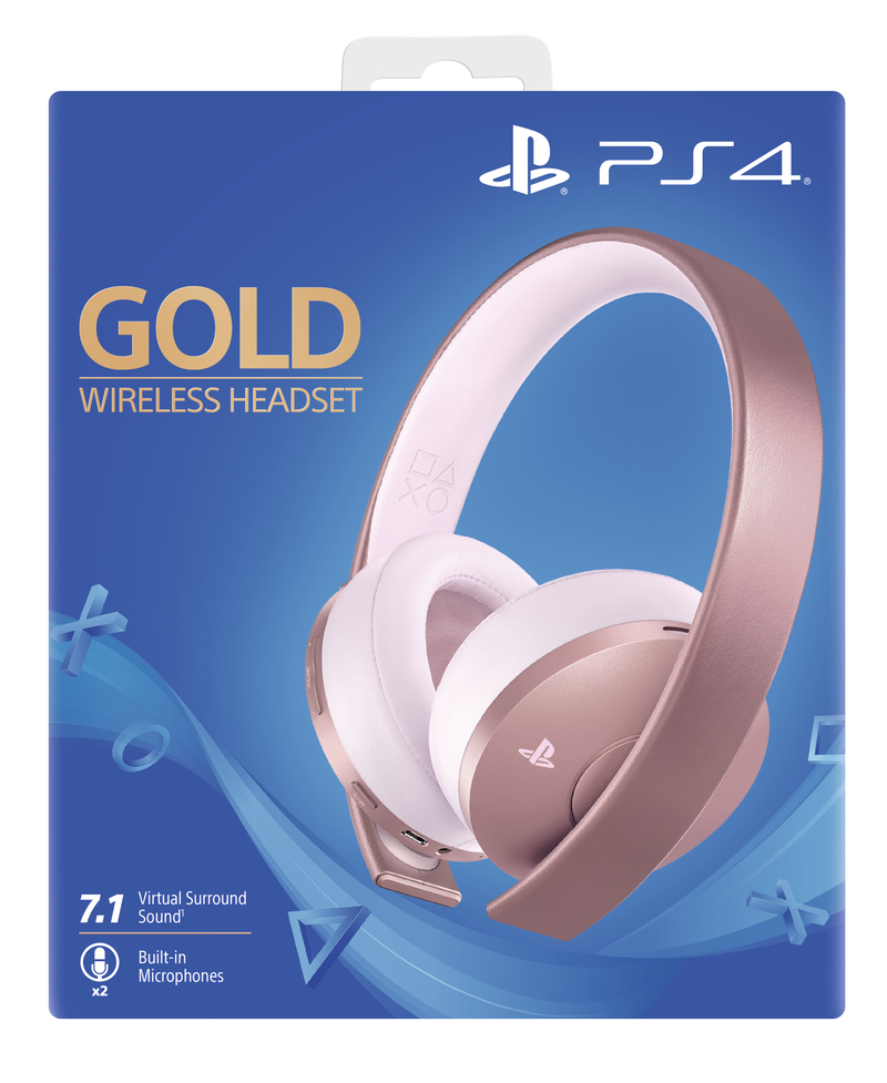 Sony Gold Wireless Headset Head-Band Rose Gold