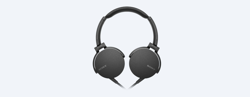 سماعات رأس Mdr-Xb550Ap بتقنية إكسترا باس من سوني، بلون أسود