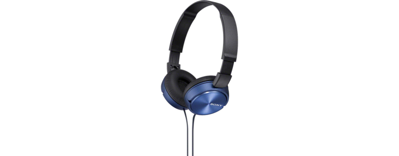 سماعات أون إير Mdr-Zx310 من سوني، باللون الأزرق