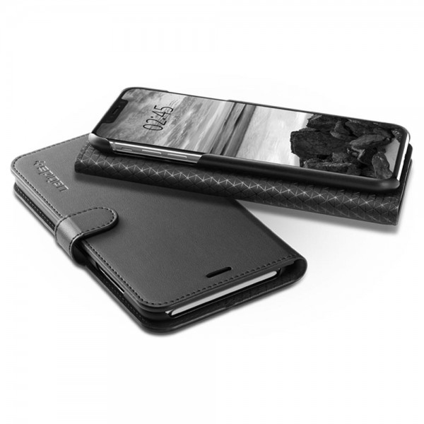 Spigen 063Cs25120 Mobile Phone Case 14.7 cm (5.8 Inch) Folio Black