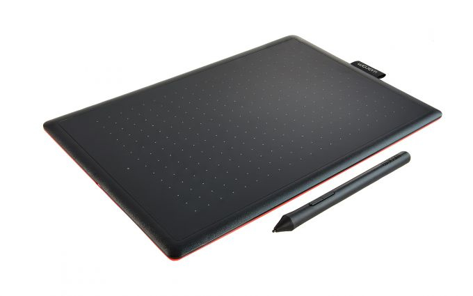 Wacom One By Medium Graphic Tablet Black, Red 2540 Lpi 216 x 135 mm USB