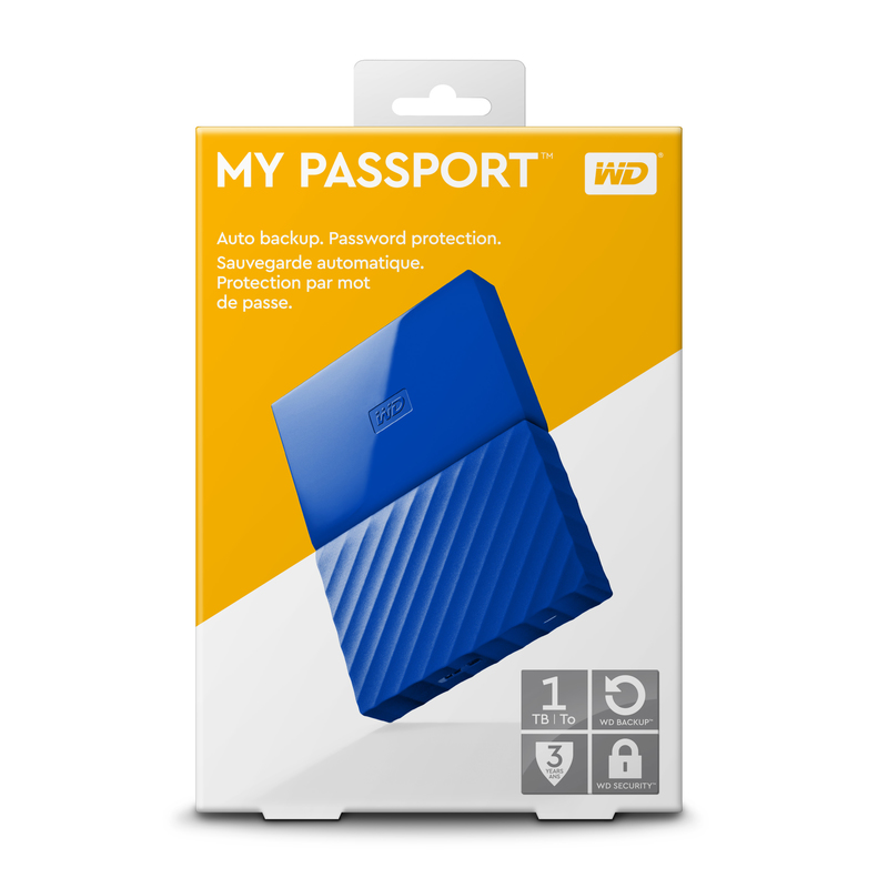 Western Digital 1TB My Passport Blue