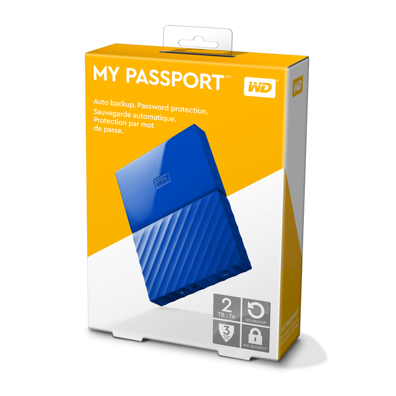 Western Digital 2TB My Passport Blue