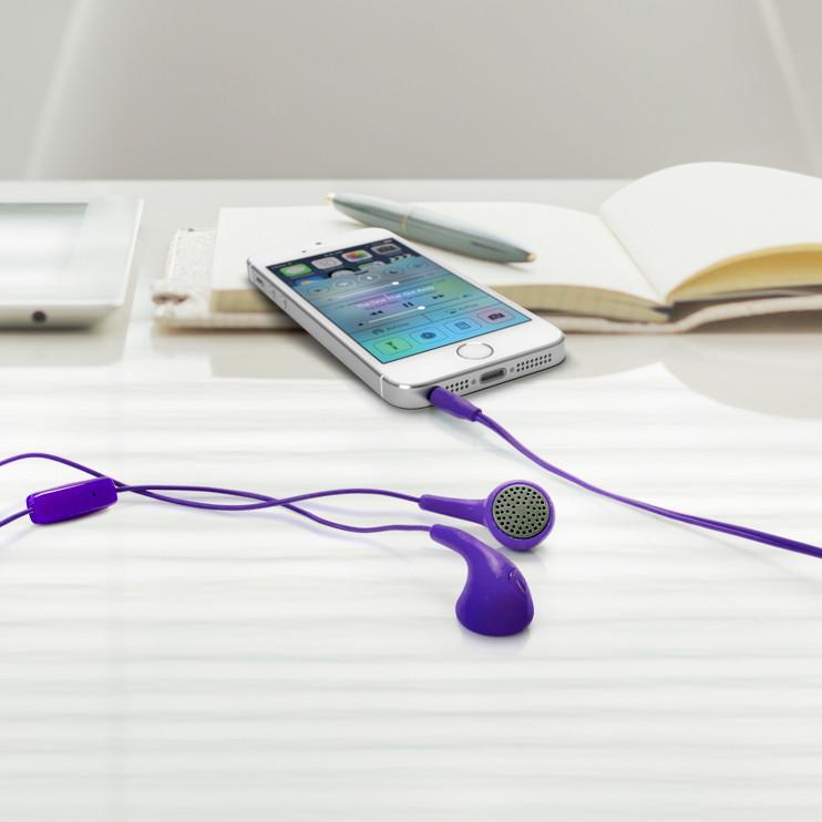 Iluv Bubble Gum Talk In-Ear Binaural Wired Purple Mobile Headset